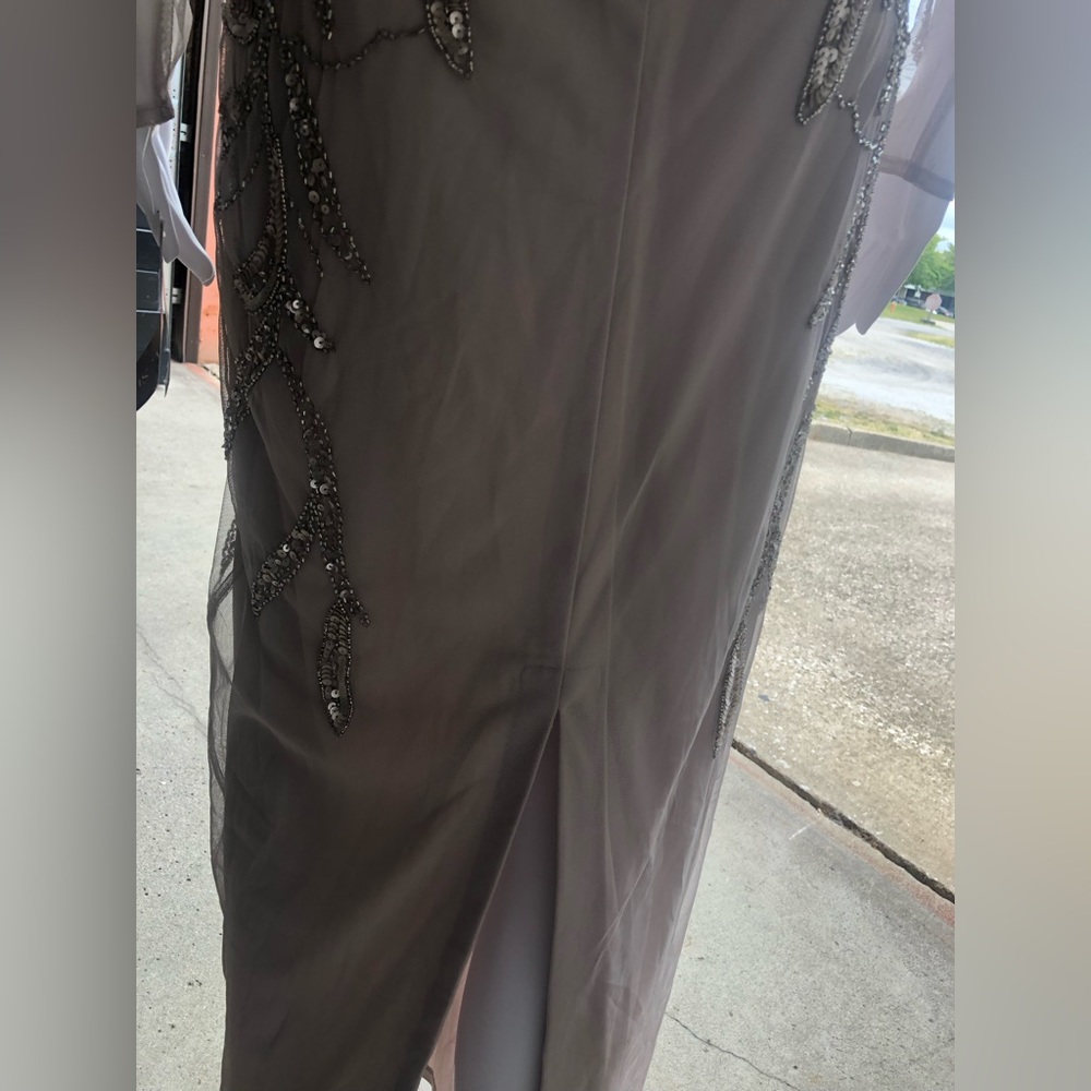 NWT Adrianna Papell Women's Beaded Long Dress - Picture 6 of 12